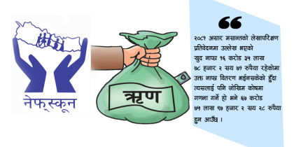 नेफ्स्कूनले चालु आवमा नै असुल गर्यो १ अर्व १० करोड भाखा नाघेको ऋण